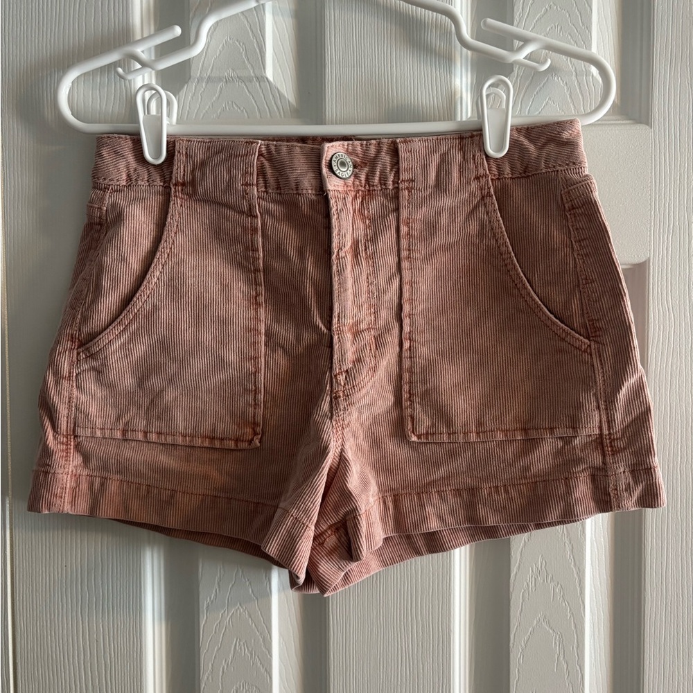 American Eagle Outfitters Women's Pink Corduroy Shorts